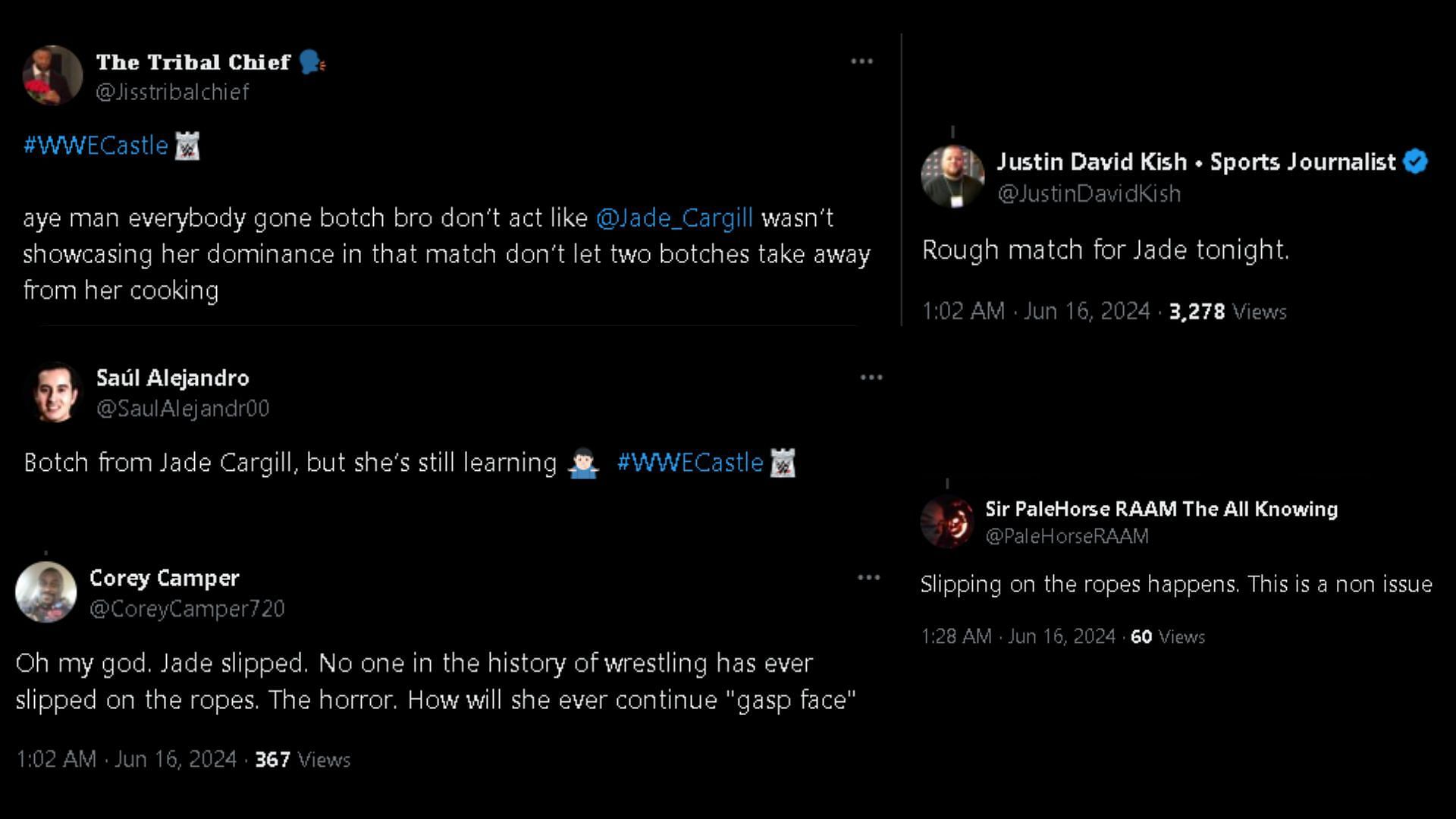 Screengrab of fans' X updates.